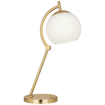 Robert Abbey Nova 23 1/2" Modern Brass Metal Desk Lamp With Usb Port
