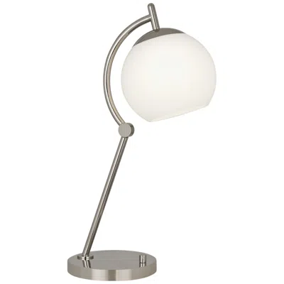 Robert Abbey Nova 23 1/2" Modern Polished Nickel Desk Lamp With Usb In Multi