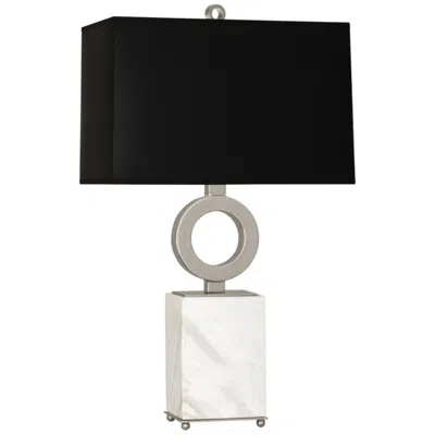 Robert Abbey Oculus 28" Black And White Marble Table Lamp