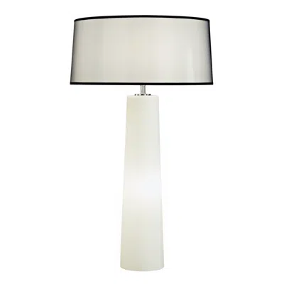 Robert Abbey Odelia 34" White Glass Night Light Table Lamp