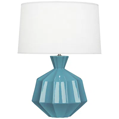 Robert Abbey Orion 27" High Steel Blue Ceramic Table Lamp