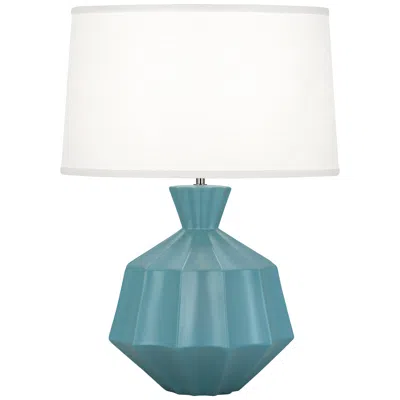 Robert Abbey Orion 27" Matte Steel Blue Ceramic Table Lamp