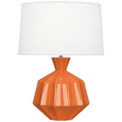 Robert Abbey Orion 27" Pumpkin Orange Ceramic Table Lamp
