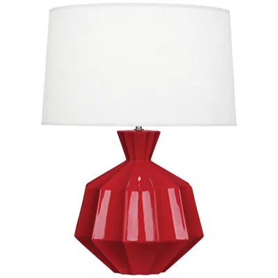 Robert Abbey Orion 27" Ruby Red Ceramic Table Lamp