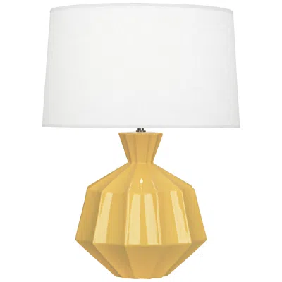 Robert Abbey Orion 27" Sunset Yellow Ceramic Table Lamp