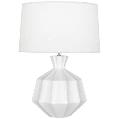 Robert Abbey , Orion, Daisy Glazed Ceramic, Table Lamp