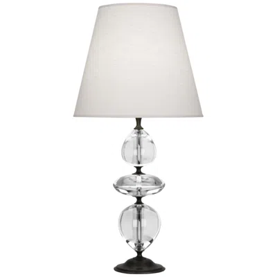 Robert Abbey Orlando Deep Patina Bronze And Clear Crystal Table Lamp