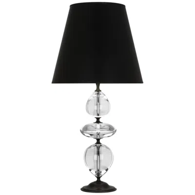 Robert Abbey Orlando Deep Patina Bronze And Clear Crystal Table Lamp