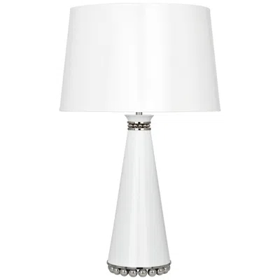 Robert Abbey Pearl Lily And Polished Nickel Table Lamp With Lily Shade