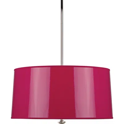 Robert Abbey Penelope 25 1/2" Wide Fuchsia Polished Nickel Pendant Light