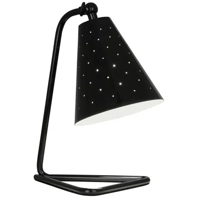 Robert Abbey Pierce 22" Piano Black Gloss Metal Desk Lamp