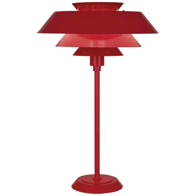 Robert Abbey Pierce 26 1/2" Ruby Red Gloss Modern Table Lamp
