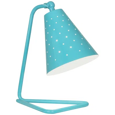 Robert Abbey Pierce Egg Blue Gloss Metal Desk Lamp