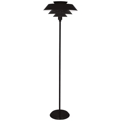 Robert Abbey Pierce Piano Black Gloss Floor Lamp
