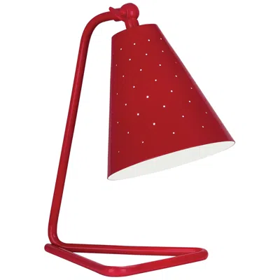 Robert Abbey Pierce Ruby Red Metal Modern Desk Lamp