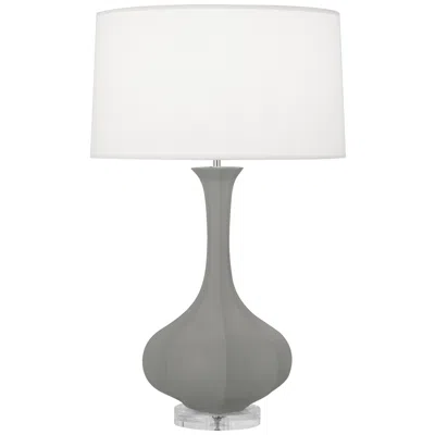 Robert Abbey Pike 32 3/4" Ceramic Smokey Gray Table Lamp