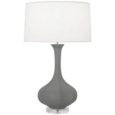 Robert Abbey Pike 32 3/4" High Matte Ash Gray Table Lamp