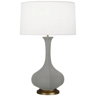Robert Abbey Pike 32" Matte Smoky Taupe Table Lamp