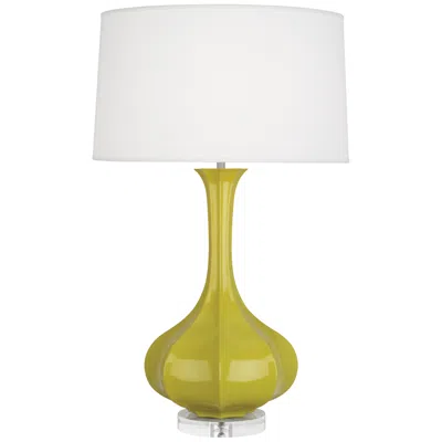 Robert Abbey Pike 32" Modern Citron Green Ceramic Table Lamp