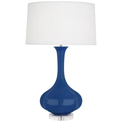 Robert Abbey Pike Cobalt Glazed Ceramic Table Lamp