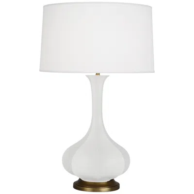 Robert Abbey , Pike, Daisy Glazed Ceramic, Table Lamp