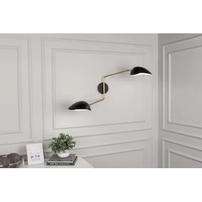 Robert Abbey Racer 2 - Light Plug-in Modern Brass Armed Sconce In Modern Brass;laiton Moderne