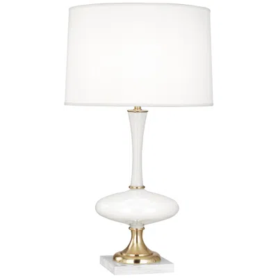 Robert Abbey Raquel 30 1/4" High White Glass Modern Table Lamp