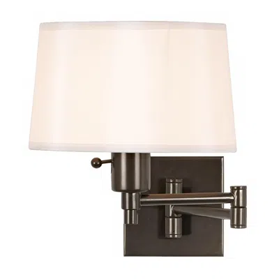 Robert Abbey Real Simple 11" Bronze Finish Plug-in Swing Arm Wall Lamp