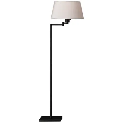 Robert Abbey Real Simple 55 1/2" Matte Black Swing Arm Floor Lamp