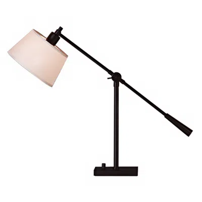 Robert Abbey Real Simple Adjustable Height Matte Black Boom Arm Lamp