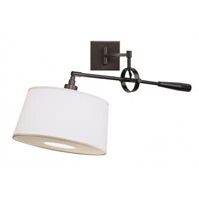 Robert Abbey Real Simple Dark Bronze Boom Plug-in Swing Arm Wall Light