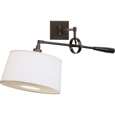 Robert Abbey Real Simple Swing Arm Lamp In Dark Bronze Powder Coat