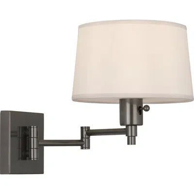 Robert Abbey Real Simple Swing Arm Lamp In Gunmetal