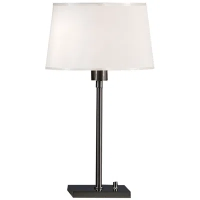 Robert Abbey Real Simple Table Lamp Gunmetal Finish Parchment Shade