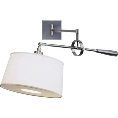 Robert Abbey Real Simple Wall 1-light Swing Arm Lamp In Gunmetal Powder Coat;bronze Thermolaqué