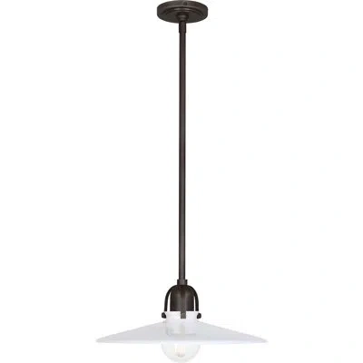 Robert Abbey Rico Espinet Arial 1 - Light Single Cone Pendant In Deep Patina Bronze