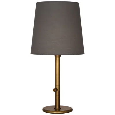 Robert Abbey Rico Espinet Buster Chica Accent Lamp 29" Aged Brass W/ Gray Shade