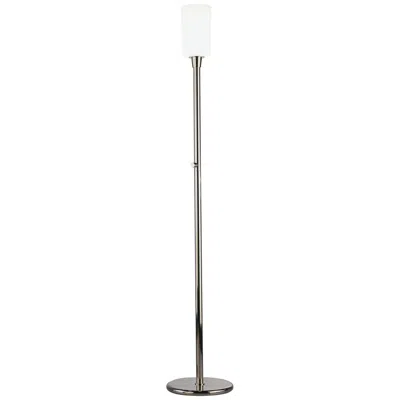 Robert Abbey Rico Espinet Nina Polished Nickel Torchiere Floor Lamp