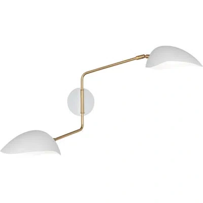 Robert Abbey Rico Espinet Racer 2 - Light Plug-in Swing Arm In Modern Brass
