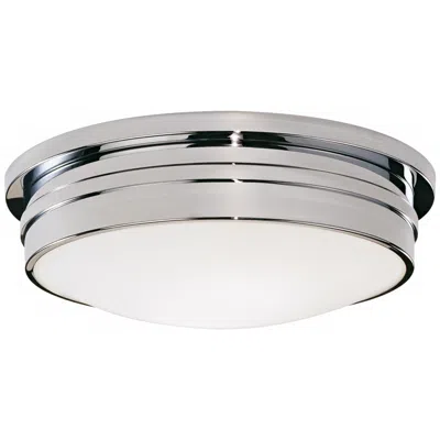 Robert Abbey Roderick Collection Chrome 17" Wide Flushmount Ceiling Light