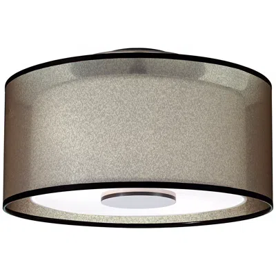 Robert Abbey Saturnia 17 1/2" Wide Bronze Ceiling Light