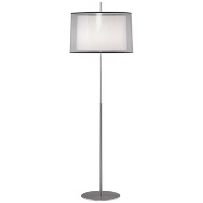 Robert Abbey Saturnia 63 3/4" Modern Double Shade And Steel Floor Lamp
