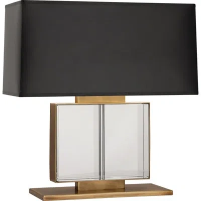 Robert Abbey Sloan Wide Brass Table Lamp In Gold