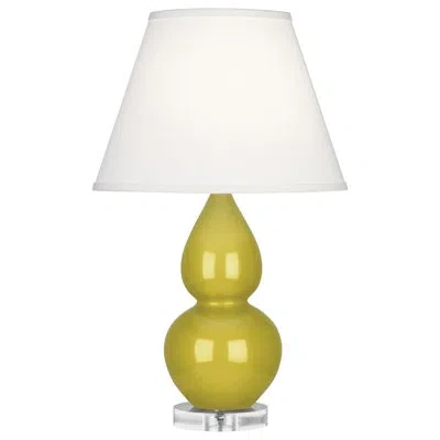 Robert Abbey Small Double Gourd 22" Table Lamp In Citron