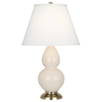 Robert Abbey Small Double Gourd 23" Table Lamp In Bone