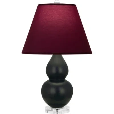 Robert Abbey Small Double Gourd Accent Lamp In Black,pearl