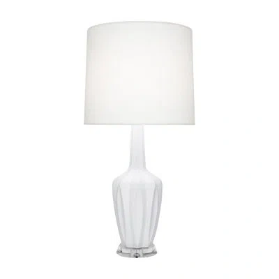 Robert Abbey Small Emma Accent Lamp In Ceramic,acrylic,daisy Glazed,polished Nickel,lucite Base