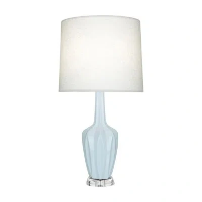 Robert Abbey Small Emma Accent Lamp In Ceramic,metal,baby Blue Glazed