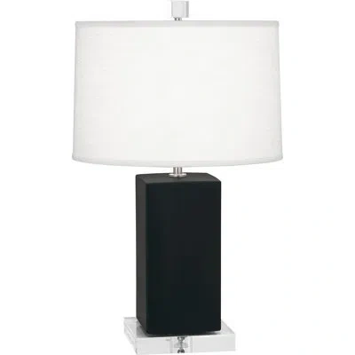 Robert Abbey Small Harvey Accent Lamp In Matte Obsidian