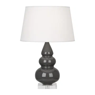 Robert Abbey Small Triple Gourd 24" Table Lamp In Ash